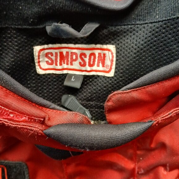 SIMPSON Leather Motorcycle Racing Jacket - Picture 7 of 14